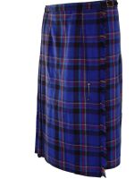 Tiger of London Herren-Rock Kilt Rot Blau Schwarz Grün Kariert