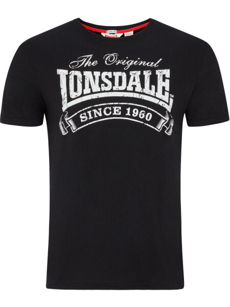 Lonsdale T-Shirt Martock Regular Fit 115250 Schwarz Shirt  5260