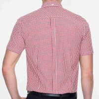 Merc Herren Button - Down Kurzarmhemd Terry Farbauswahl Kariert Blood | Weiß 6003 M