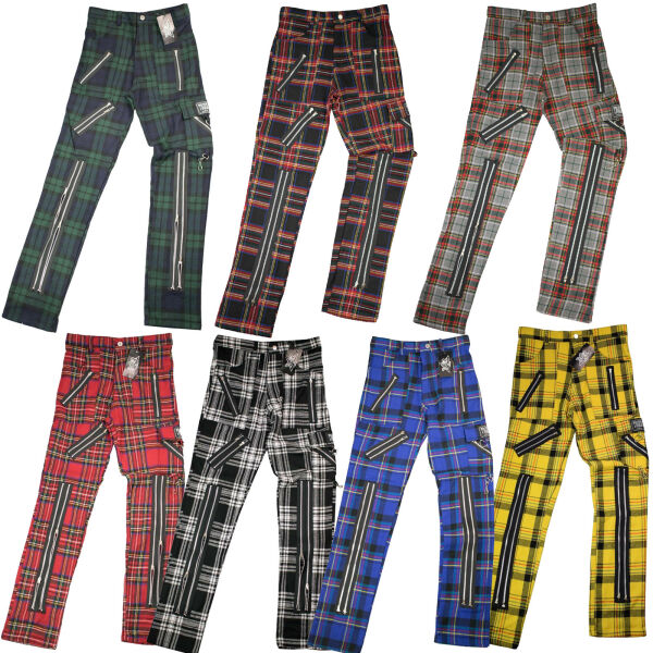 Tiger Of London Unisex-Punk-Hose Bondage Reißverschlüsse