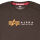 Alpha Industries Herren T-Shirt Label T  Hunter Brown 5117 M