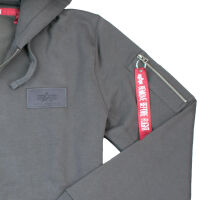 Alpha Industries Herren Kapuzenjacke Back Print Zip Hoody 128342 M L XL XXL XXXL Vintage Grey 5118 M