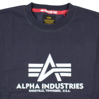 Alpha Industries Sweatshirt Basic Sweater 178302 Farbauswahl S M L XL XXL XXXL Navy 5120 M