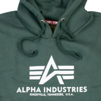Alpha Industries Kapuzenpullover Basic Hoody Farbauswahl S M L XL XXL XXXL Neu Navy Green 5121 XXL