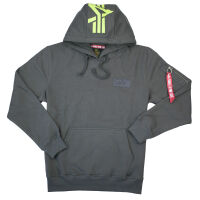 Alpha Industries Herren Kapuzenpullover Back Print Hoody  Vintage Grey 5122 M