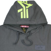 Alpha Industries Herren Kapuzenpullover Back Print Hoody  Vintage Grey 5122 M