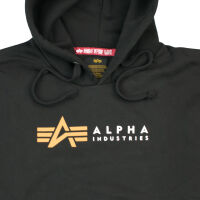 Alpha Industries Herren Kapuzenpullover Label Hoody 118331