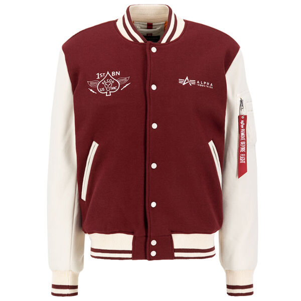 Alpha Industries Herren Jacke Varsity Air Force Jacket 138107 Farbauswahl Burgundy 6296 XL