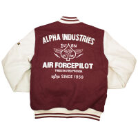 Alpha Industries Herren Jacke Varsity Air Force Jacket 138107 Farbauswahl Burgundy 6296 XL