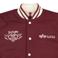 Alpha Industries Herren Jacke Varsity Air Force Jacket 138107 Farbauswahl Burgundy 6296 XL