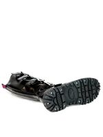 Alpha Rangers 20-loch Boot Schwarz Unisex Schnallen ohne Reißverschluss 5070 Schwarz ohne Reißverschluss 5070 UK 7 / EU 41