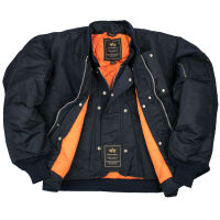 Alpha Industries Herrenjacke Ma-1 wie X-Force mit Innen - Weste Dunkelblau 5025 XL