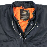 Alpha Industries Herrenjacke Ma-1 wie X-Force mit Innen - Weste Dunkelblau 5025 XL