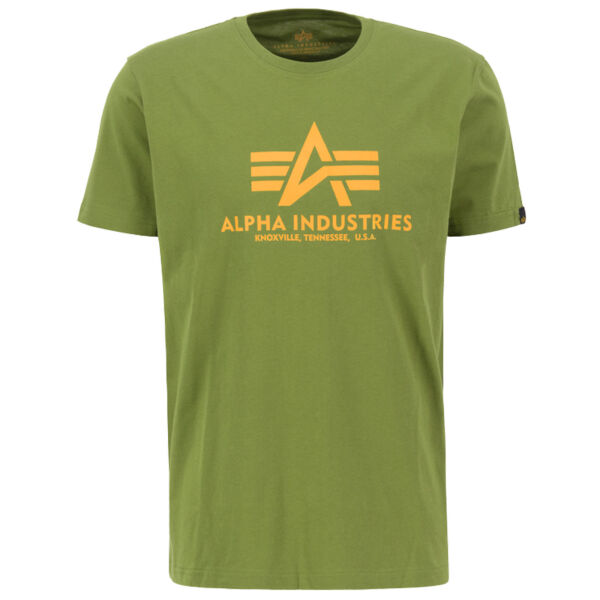 Alpha Industries Herren T-Shirt Basic T Oberteil 100501 S M L XL XXL XXXL Moss Green 6371 S