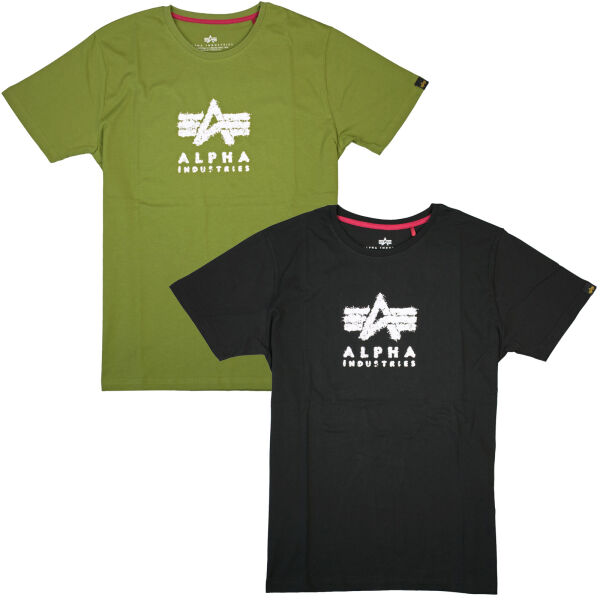 Alpha Industries Herren T-Shirt Grunge Logo T 146505 6361