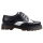 Alpha London Unisex Halbschuh Budapester 4-loch Brogue Farbauswahl Schwarz / Weiß 5024 41