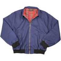 Merc London Jacke England Jacket Vintage Navy Blau Tartanfutter 5034