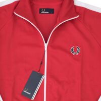 Fred Perry Herren Trainer | Trainingsjacke J3227 943 Rot | Weiß 5300 L