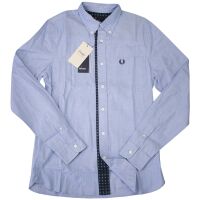 Fred Perry Herren Langarm Hemd M5350 547 Drakes Kollektion Limited 5408 M