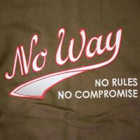 No Way Herren-Kapuzenjacke Hoodie Hoody Union Jack Logo-Stick Dark Olive 5003 XXL