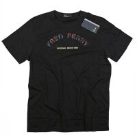 Fred Perry Herren T-Shirt Navy Tartan M4339 608 5501