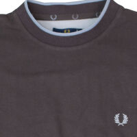 Fred Perry Herren Piquee Shirt T-Shirt Taupe Grau Vintage...