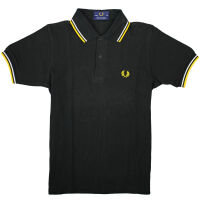 Fred Perry Herren Polo Shirt M12 220 Made In England Schwarz 5449