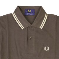 Fred Perry Herren Polo Shirt M12 344 Braun Made in...