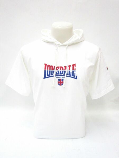 Lonsdale Hoody T-Shirt Luke Weiß Mit Kapuze Für Herren  5166 L