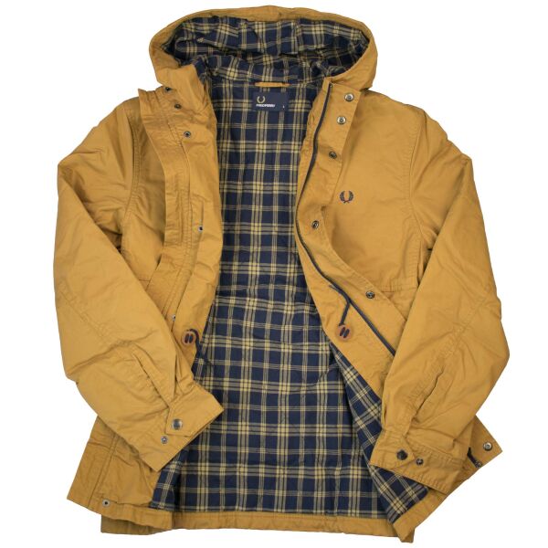 Fred Perry Herren Jacke Winter Pursiut Jacket J1288 197 Hellbraun Kapuze 5681
