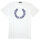 Fred Perry Herren T-Shirt M7259 100 Weiß Lorbeerkranz 5718