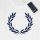Fred Perry Herren T-Shirt M7259 100 Weiß Lorbeerkranz 5718