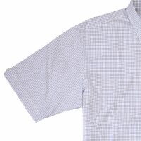 Fred Perry Herren Button Down Kurzarmhemd M9347 100 Weiß Hellblau Schwarz 6135 M