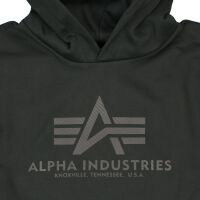 Alpha Industries Kapuzenpullover Basic Hoody Carbon 146343 Schwarz / Schwarz 8028 XL