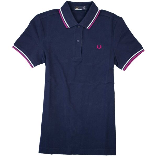 Fred Perry Damen Polo Dark Cabon G3600 584 Dunkelblau Navy Polohemd 7358