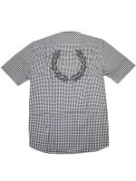 Fred Perry Herren Hemd Kurzarm Buttondown Kragen M7548 Lorbeerkranz Kariert 7530