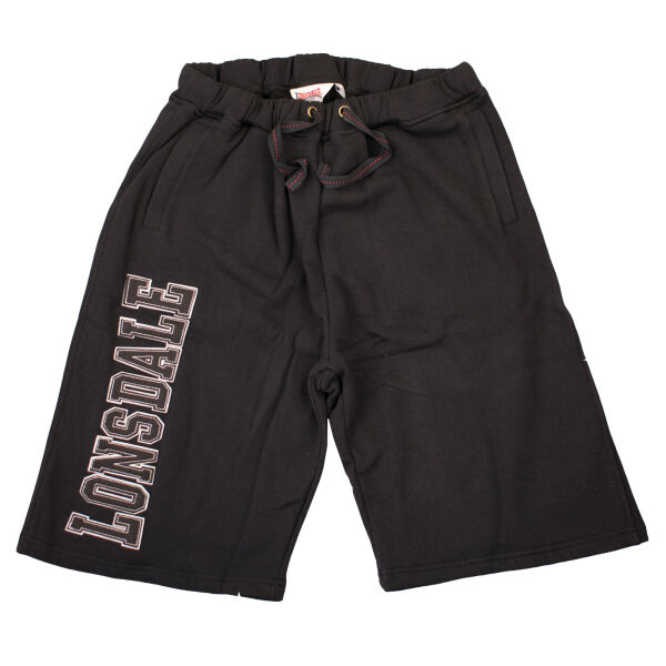 Lonsdale Herren Fleece Shorts Fabian 111198 Schwarz 6008