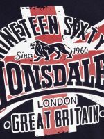 Lonsdale T-Shirt Navy Dunkelblau Uk Flagge 113674 Shirt 6027