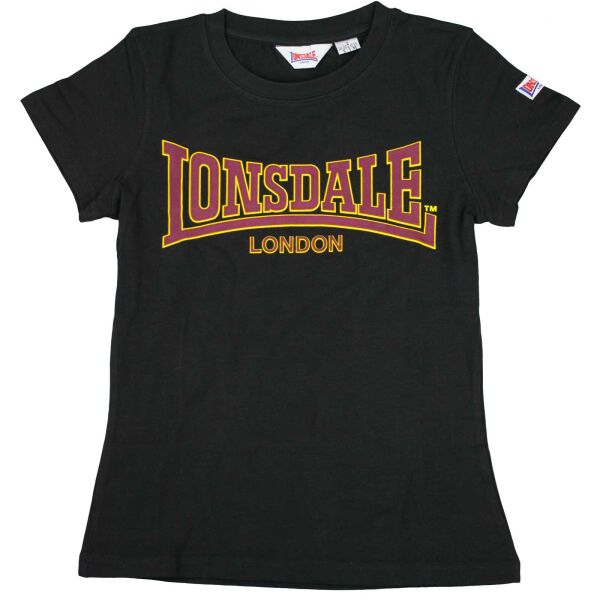 Lonsdale Damen T-Shirt Classic 110594 Farbauswahl Schwarz 6090 S