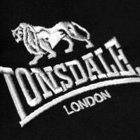 Lonsdale Herren England Jacke 110538 Tartan Farbauswahl Schwarz | Slim Fit 6083 L