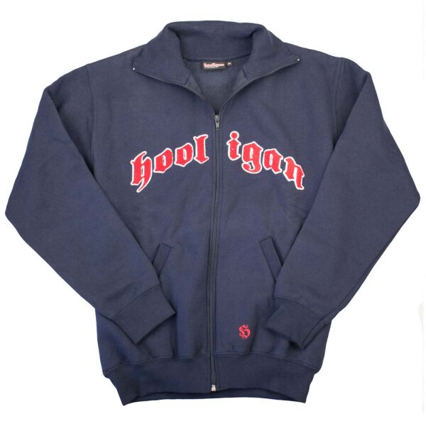 Hooligan Streetwear Herren Sweatjacke Zipper Oldschool Ultras Navy 5099 M
