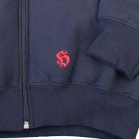 Hooligan Streetwear Herren Sweatjacke Zipper Oldschool Ultras Navy 5099 M