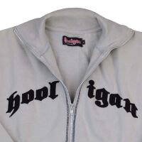Hooligan Streetwear Herren Sweatjacke Zipper Oldschool Ultras Grau 5100 L