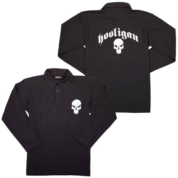 Hooligan Streetwear Herren Poloshirt Skull Totenkopf Farbauswahl