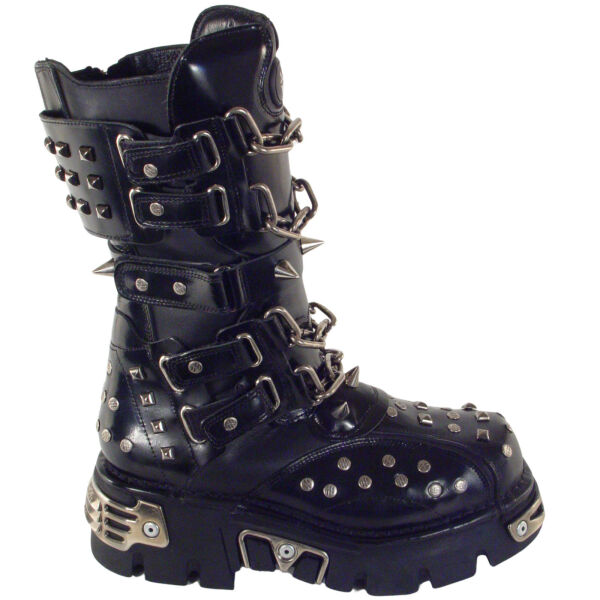New Rock Unisex Stiefel Boot M799 Reactor Schnallen und Nieten 7014