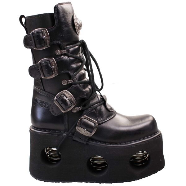 New Rock Unisex Stiefel Boot M373 Neptuno Plateau Metallfedern 7016