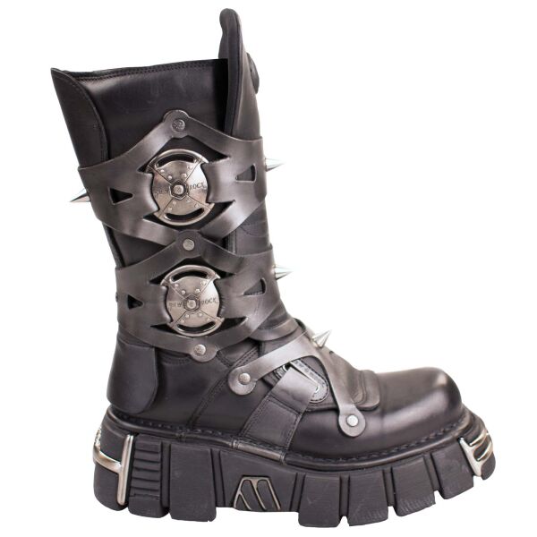 New Rock Unisex Stiefel Boot M739 Tower Gladiator Leder Nieten 7030