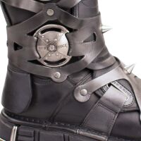 New Rock Unisex Stiefel Boot M739 Tower Gladiator Leder Nieten 7030