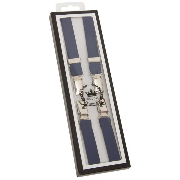Relco London Hosenträger Braces Suspenders Britisch UK Dunkelblau Onesize
