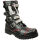 Underground Shoes Herren 10-loch Ranger Schwarz Nieten Schnallen Rote Naht 5115 UK 3 / EU 36